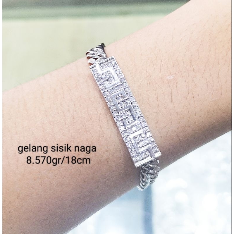 gelang sisik naga perak925