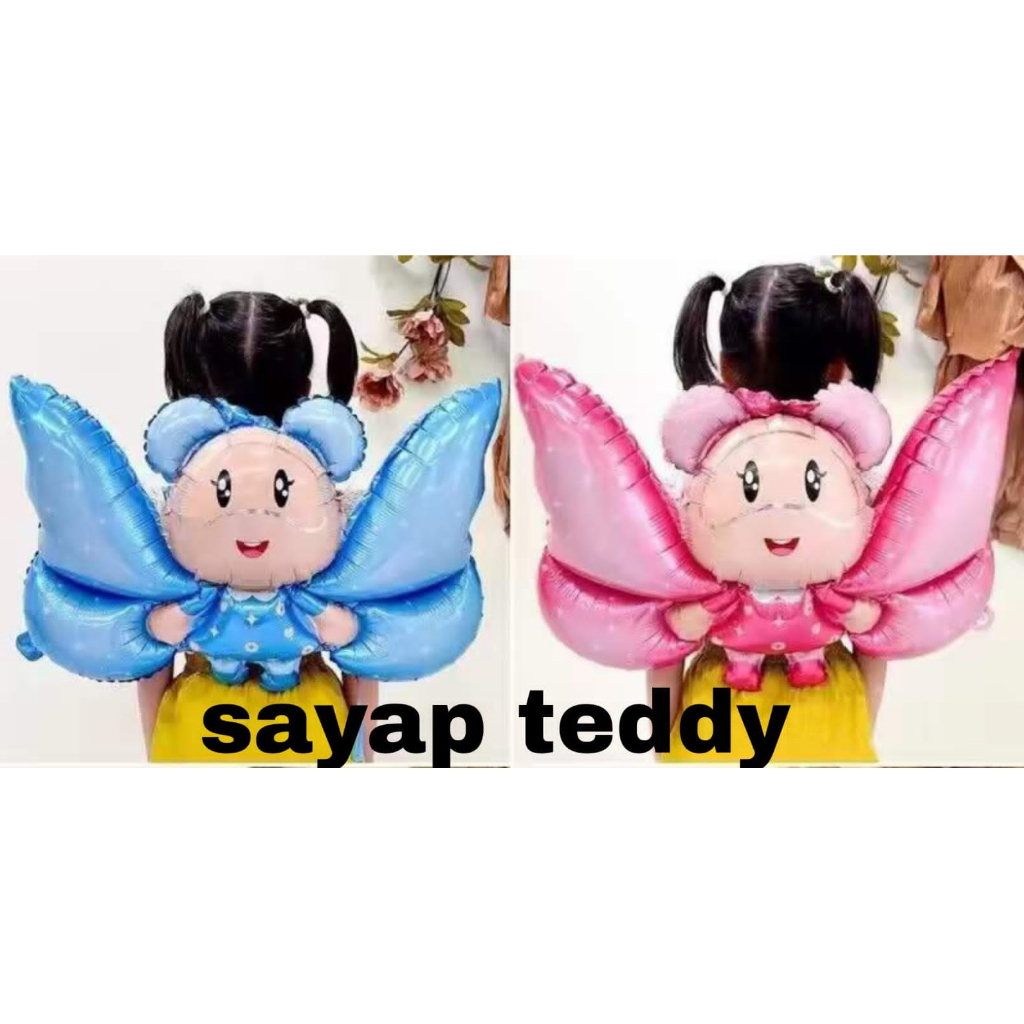 

50 Biji Balon Sayap Teddy