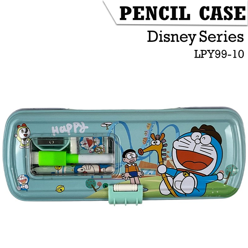 

TINY MONSTER Kotak Pensil Kaleng Disney Series 2 Tingkat Ada 1 set peralatan tulis