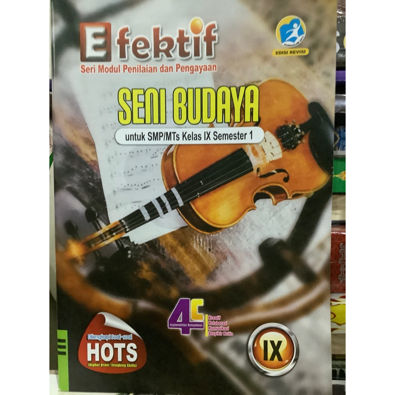 LKS EFEKTIF SENI BUDAYA UNTUK SMP KELAS 9 SEMESTER 1  k13 EDISI REVISI