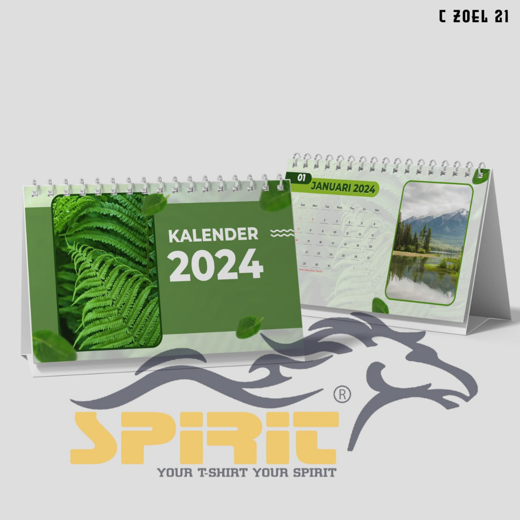 

Kalender Duduk 2024 / Kalender Meja 2024 Pemandangan Hutan Alam Hijau