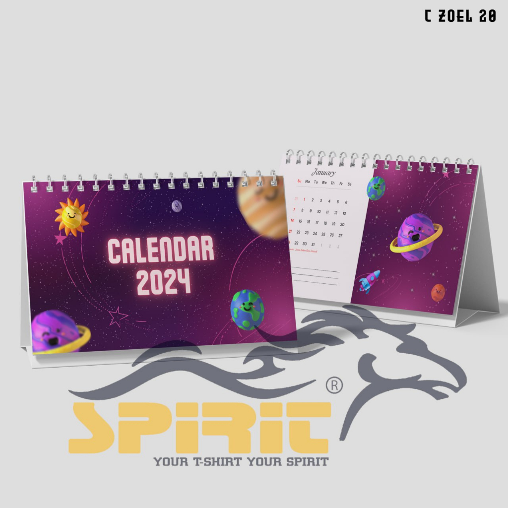 

Kalender Duduk 2024 / Kalender Meja 2024 Planet Luar Angkasa