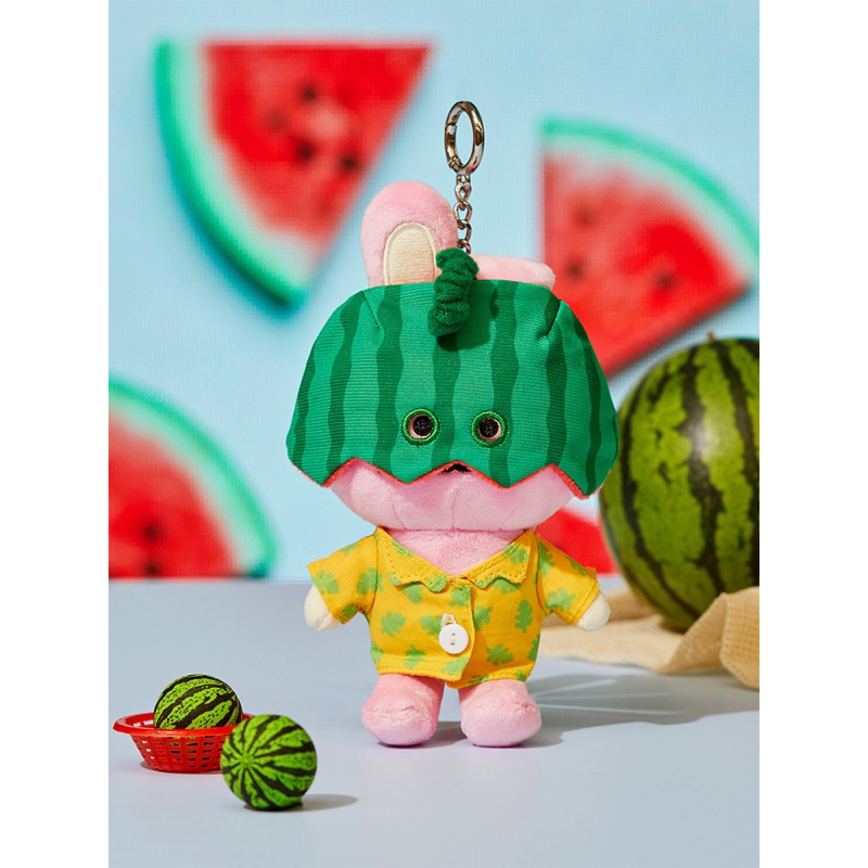 (PO KOREA) LINE FRIENDS BT21 SUMMER LANE DOLL KEYRING OFFICIAL