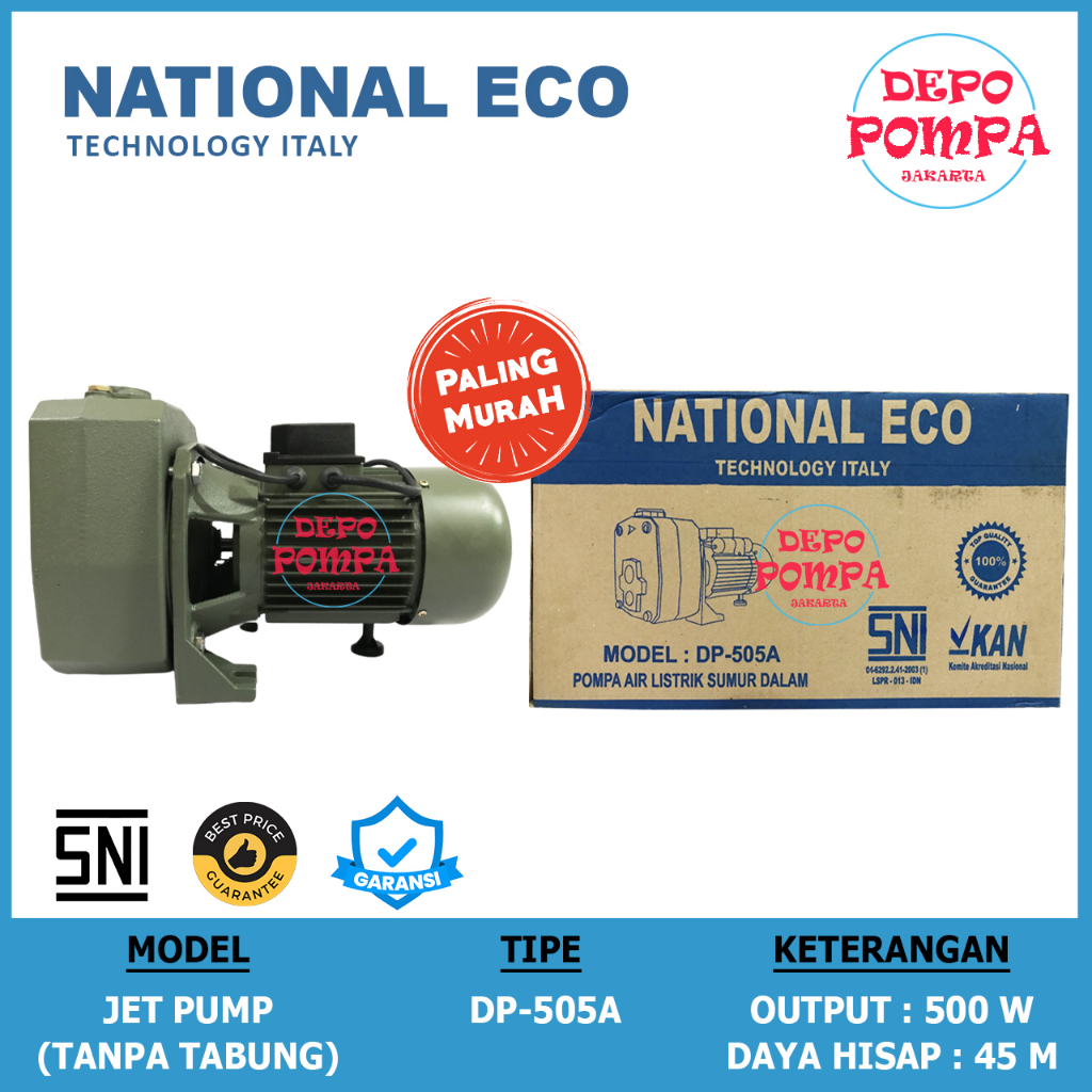 Pompa Air JET PUMP NATIONAL ECO 505