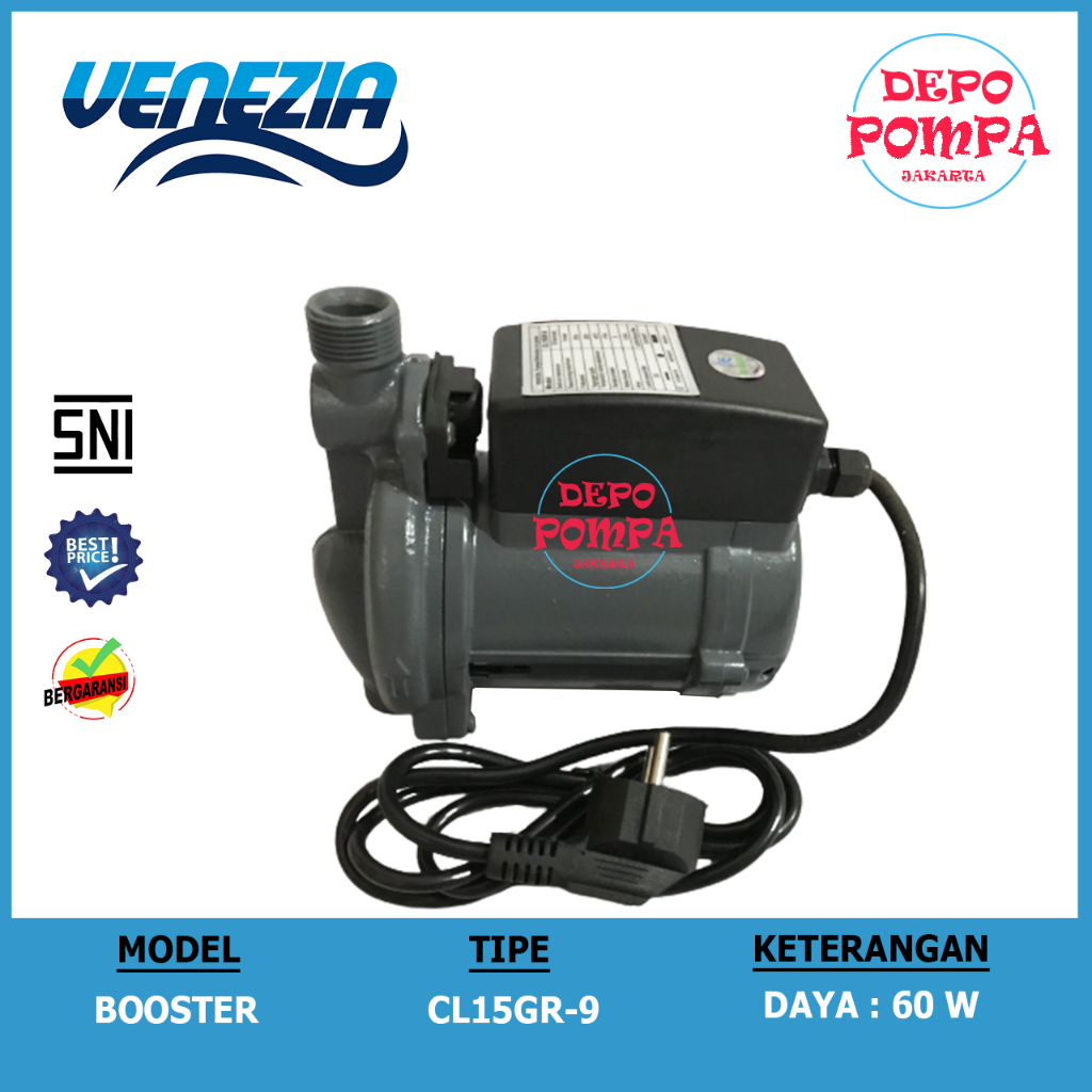 Pompa Air BOOSTER VENEZIA CR15GR - 9 / Pompa Pendorong Venezia