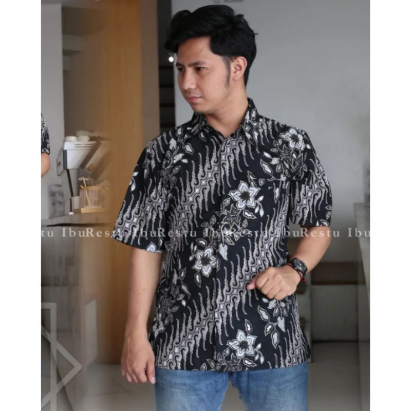 Kemeja Batik Pria Hem Batik Lengan Pendek Kemeja Batik Modern