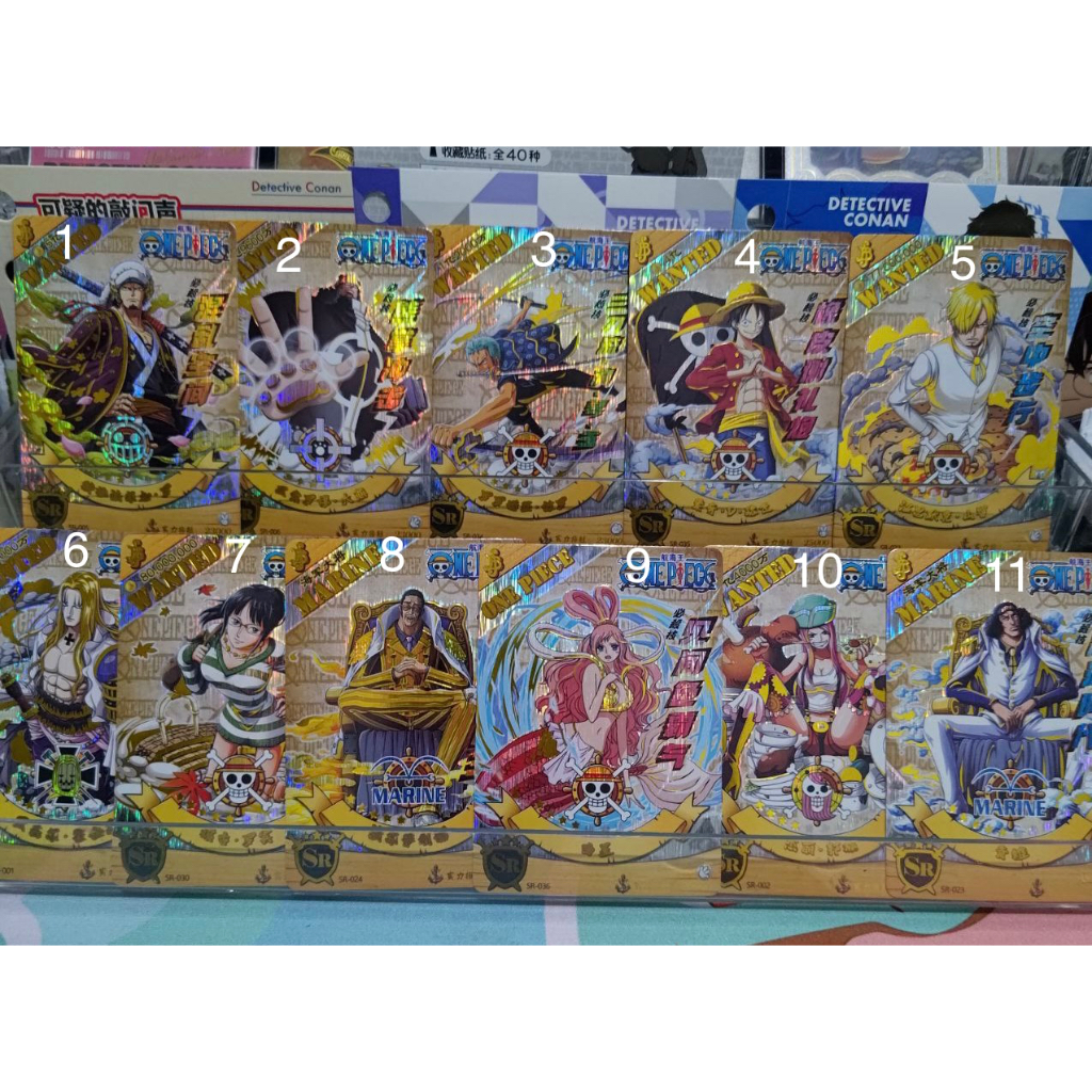 [OFFICIAL TOEI] Kartu Koleksi One Piece Card SR Holo - Luffy Nico Robin Nami Roronoa Zoro Sanji Traf