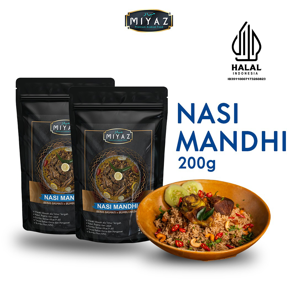 

MIYAZ NASI BUMBU MANDHI BERAS BASMATI BUMBU INSTAN [200GR]