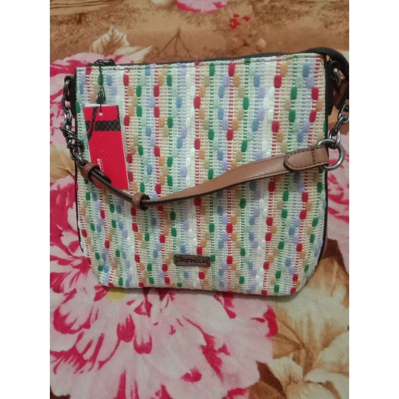 tas selempang bahan rajut Bellezza