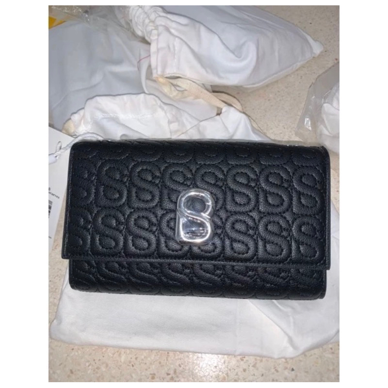 buttonscarves bag luna black silver