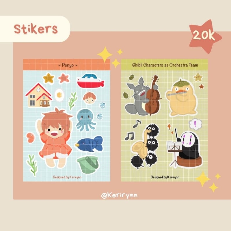 

Stiker ponyo & Stiker Ghibli Orchestra