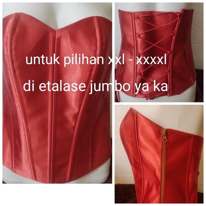 kamisol/longtorso/daleman kebaya/kamisol resleting. tali belakang