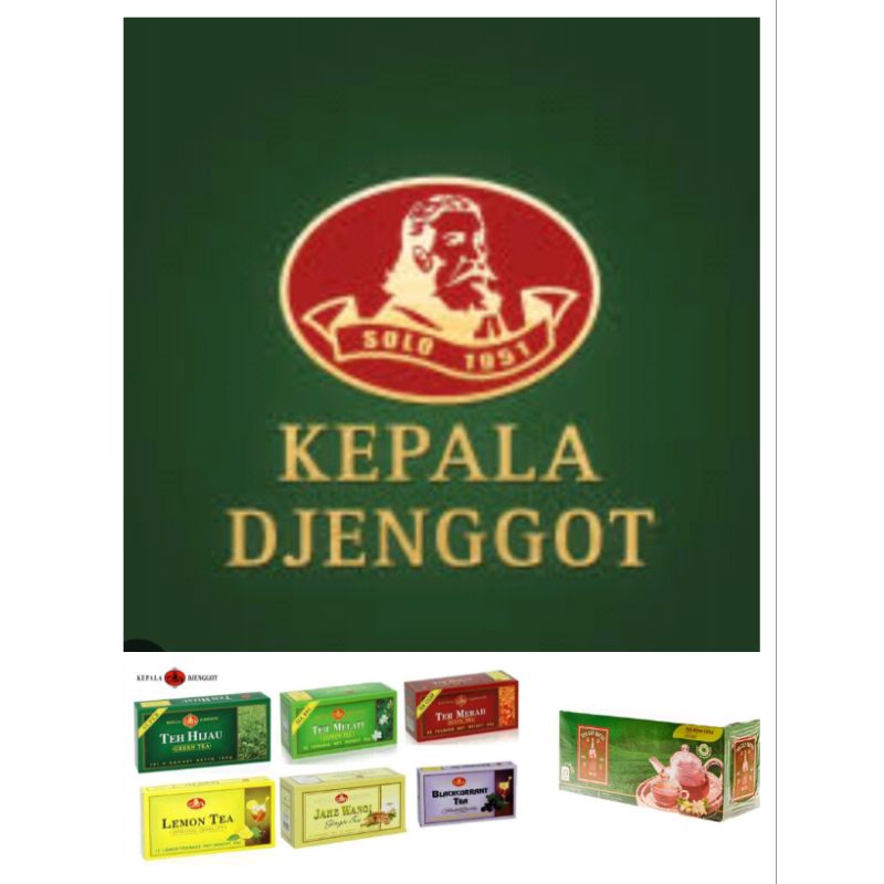 

Teh Hijau / Kepala Djenggot / Kepala jenggot / Cap Botol Teh / Teh Celup / Green Tea/ KEPALA DJENGGOT Teh Hijau Celup 25 pcs.