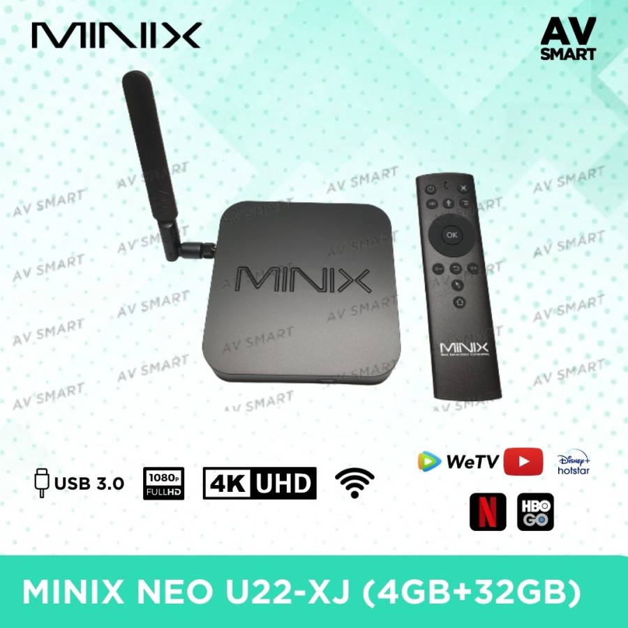 MINIX NEO U22-XJ 4K ANDROID TV BOX RAM 4GB STORAGE 32GB