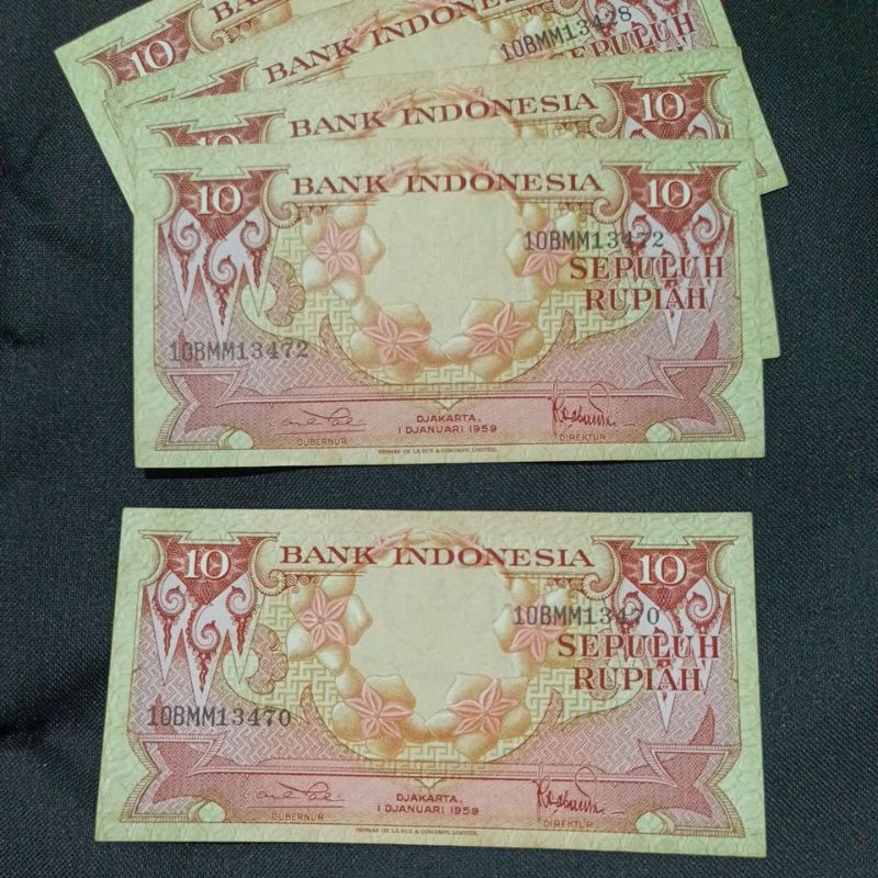 uang kuno asli 10 rupiah untuk mahar original cod thn 1959