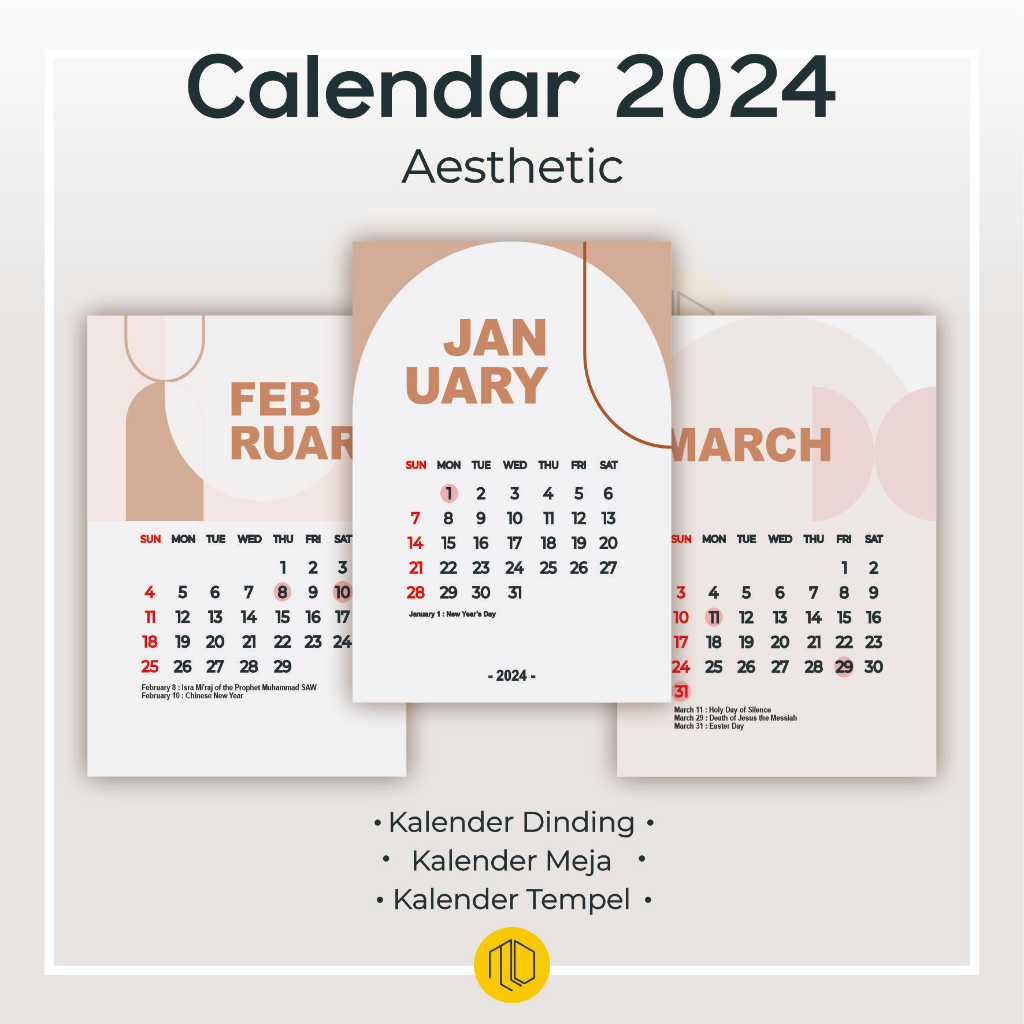 

Kalender 2024 Aesthetic / Kalender 2024 Lengkap / Kalender Dinding Meja Duduk Kalender Kantor / Kalender Duduk Aesthetic Tahun 2023 / 2024 / Kalender Meja Estetik Mini Aesthetic Calendar / Calendar Ukuran A5 - Kalender Meja Aesthetic - Spiral Kalender 8