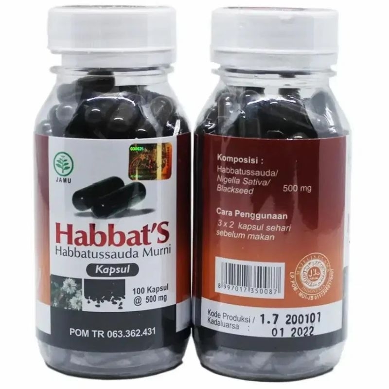 HABBATS HABBATUSSAUDA SERBUK 100 KAPSUL - JINTAN HITAM MURNI HABBATS HABBATUSSAUDA 100 KAPSUL