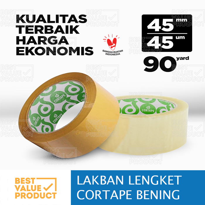 

LAKBAN / PLAKBAN / ISOLASI CORTAPE 45 / 90 Y TERMURAH