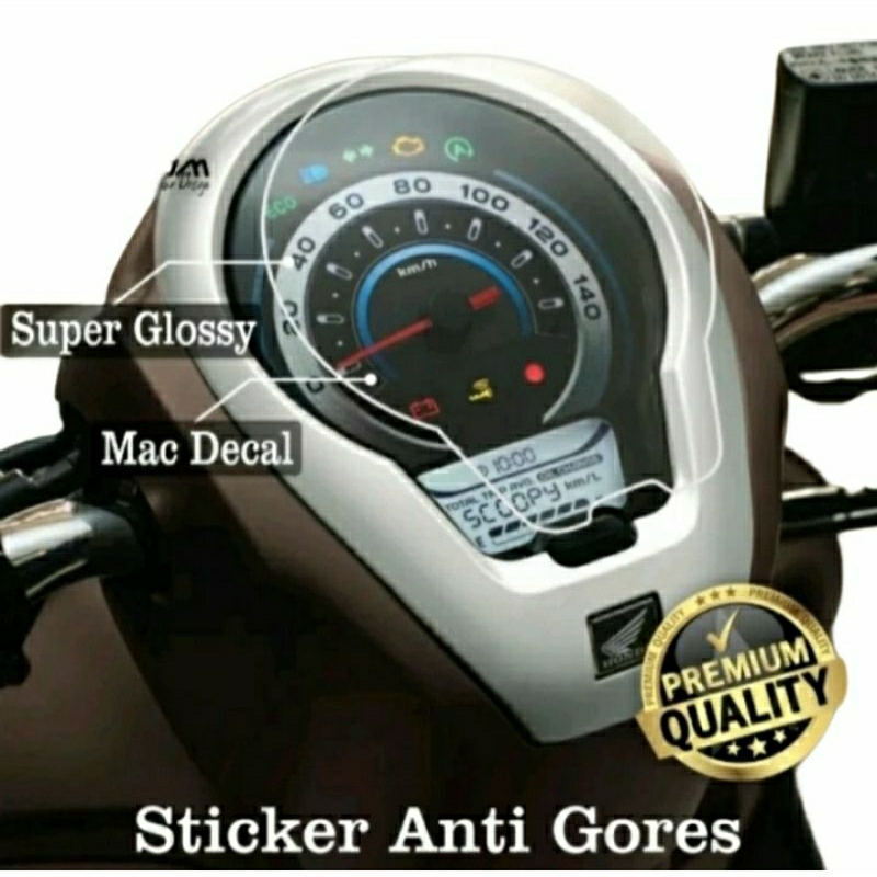 Stiker Sticker Antigores Spidometer Scoopy 2020-2022 Transparan