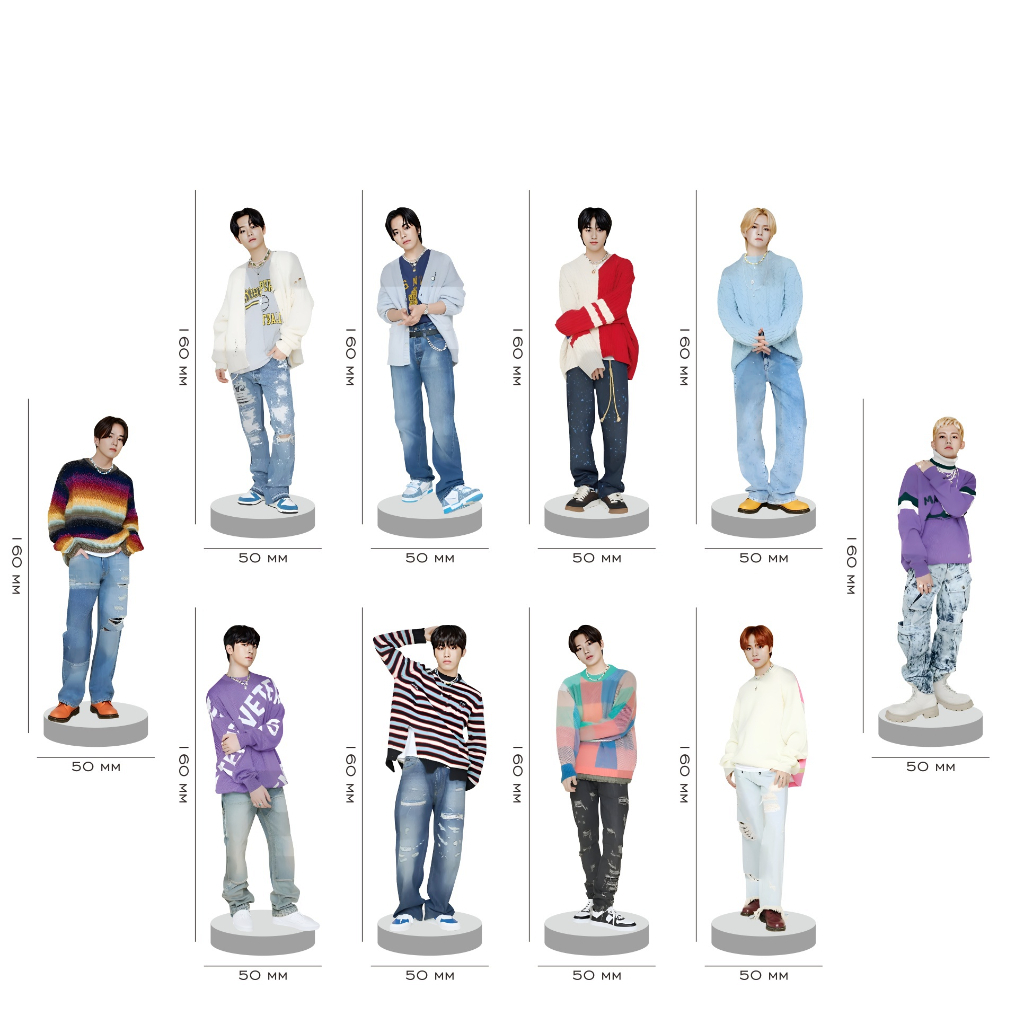 Acrylic Stand Figure Kpop Boyband Treasure Japan Tour