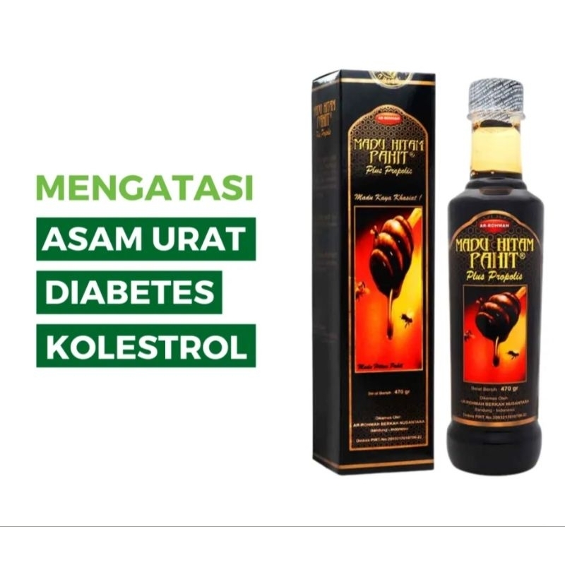 MADU HITAM PAHIT ARROHMAH 470ml/ MADU PAHIT/MADU UNTUK DIABETES/MADU UNTUK PENYAKIT GULA