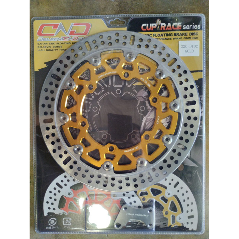 PIRINGAN DEPAN CAKRAM DELKEVIC 320MM DT02 NINJA RR NINJA 250 NINJARR NINJA250 CNC FLOATING BRAKE DISK DISC DISCBRAKE DISKBRAKE 320 MM LUBANG BAUT 6