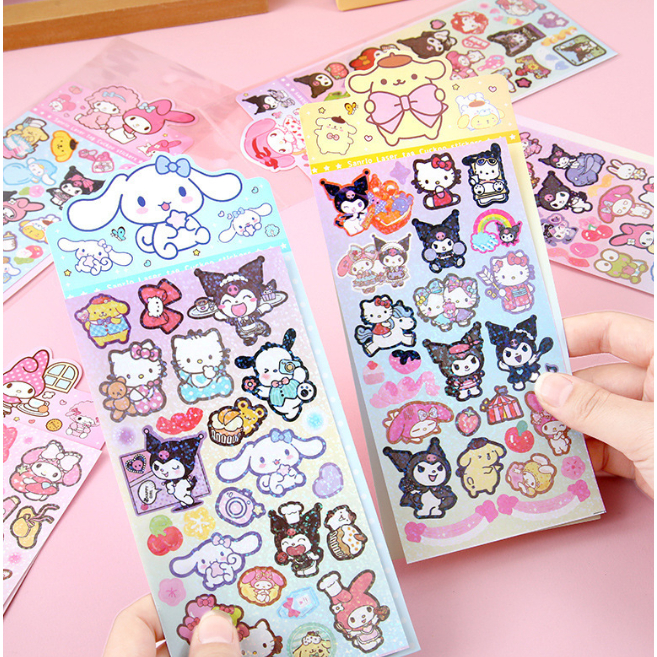 

STIKER JUMBO SANRIO & FRIENDS HOLOGRAM / STICKER KOLEKSI UNIK ANAK