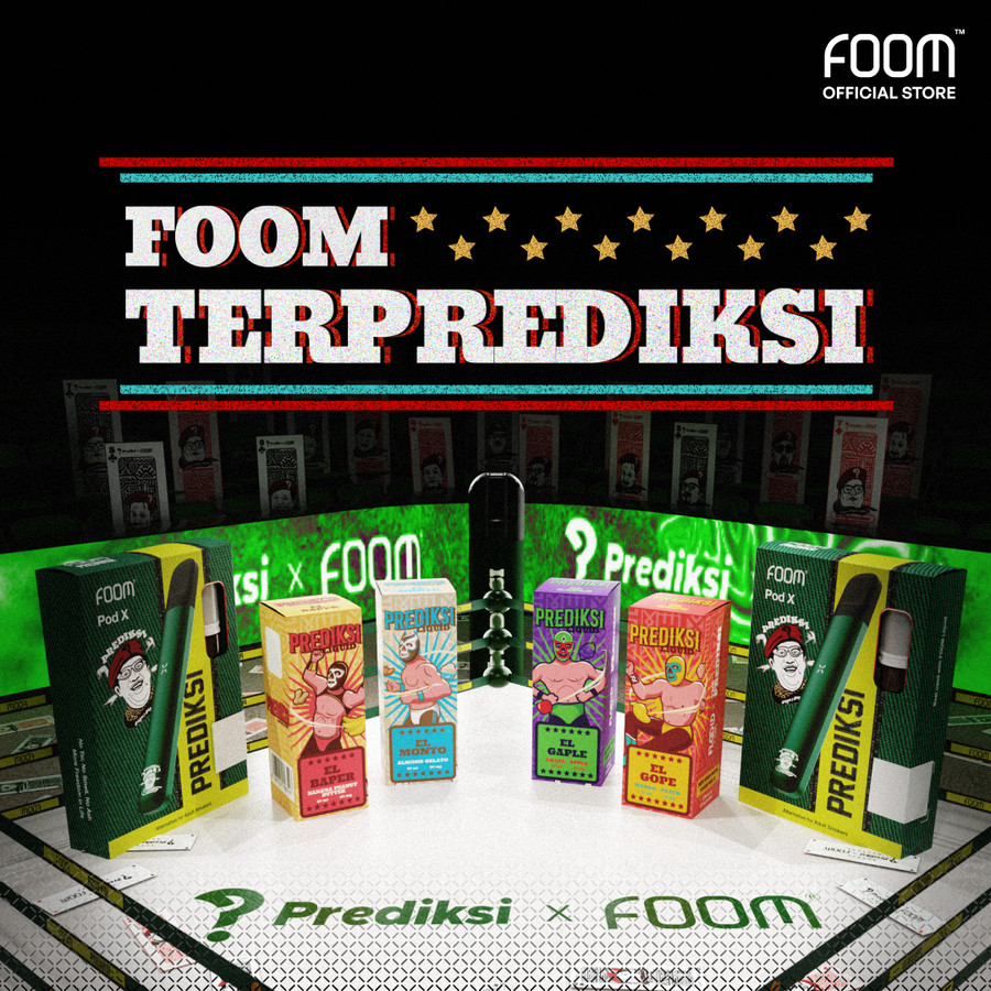 BUILDQUALITY (UPK) BUNDLING FOOM X PREDIKSI GREEN POD KIT WITH LIQUID 15ML BY FOOM LAB HEMAT LISTRIK