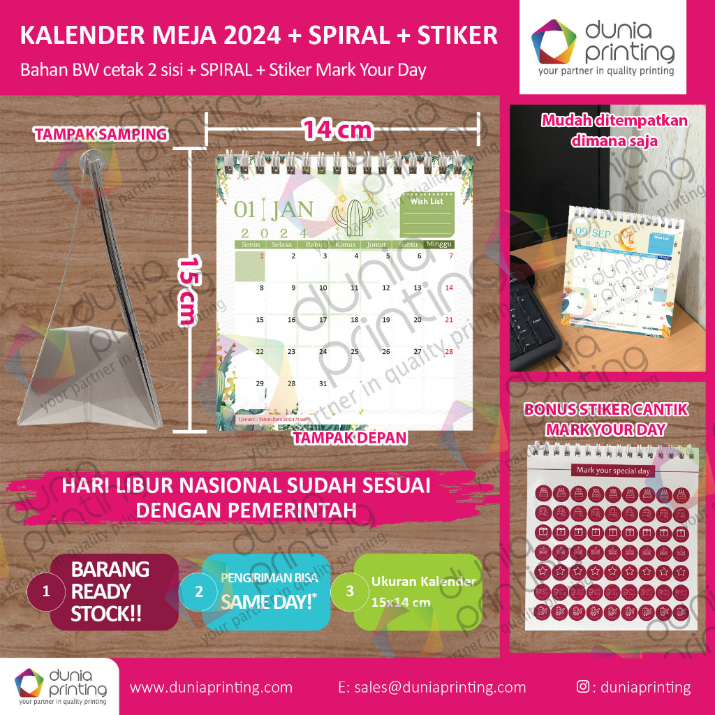 

Kalender Motif 2024 - harga grosir min 50pcs