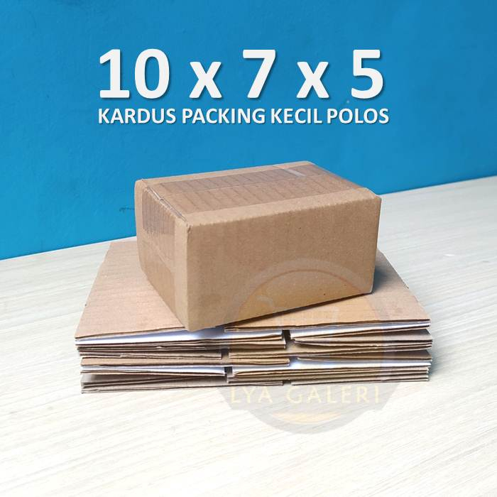 

karton box kecil kardus packing uk.10x7x5cm luar polos dalam polos