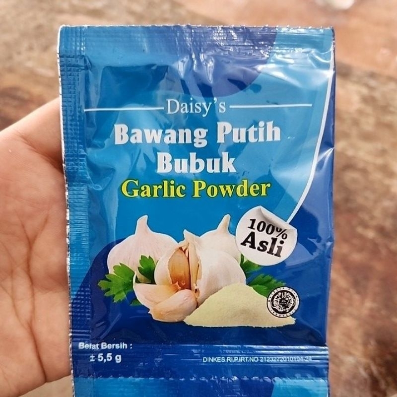 

bubuk bawang putih 1rtg [ 12 sachet ] 5.5gr/bks