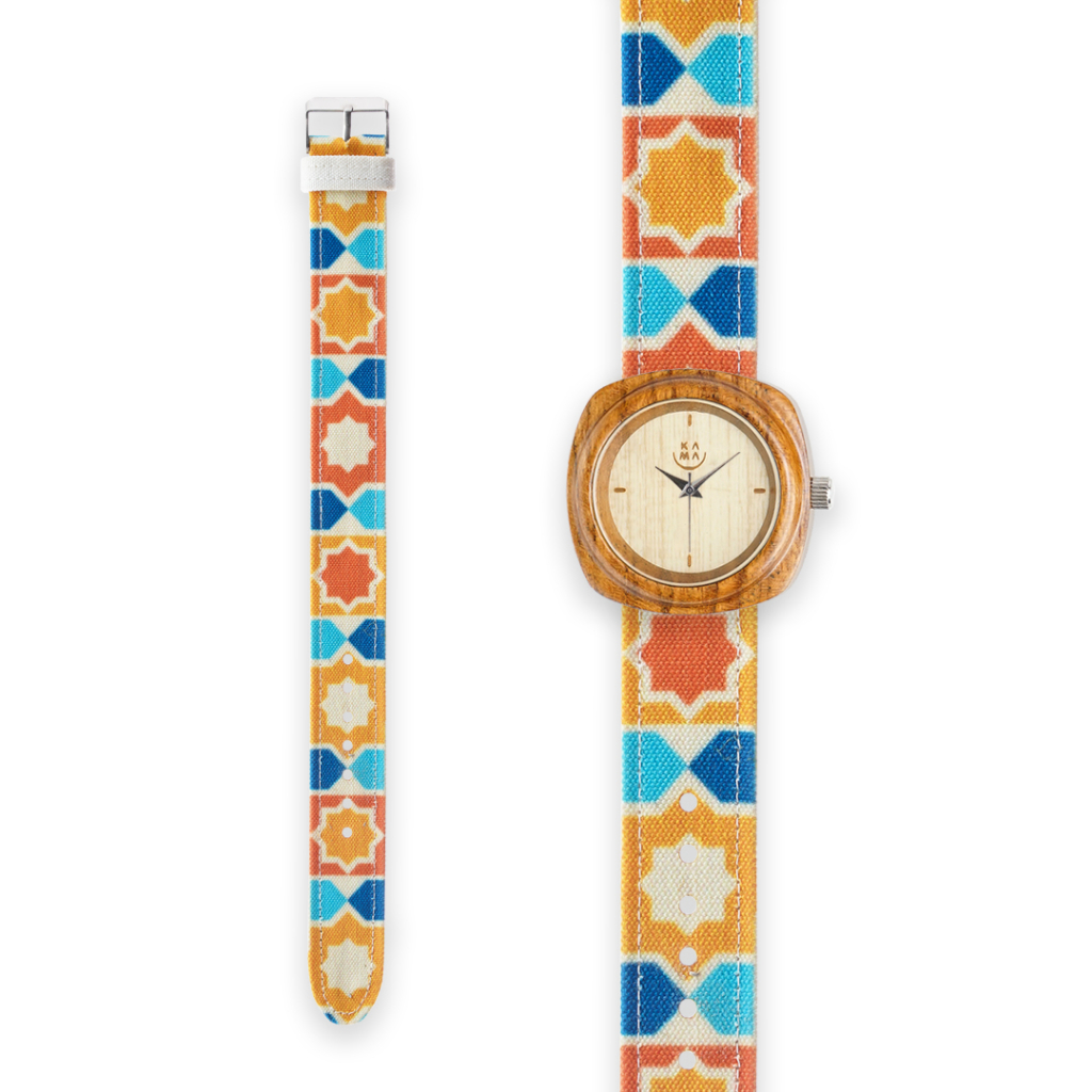 Jam Tangan Kayu Kama Watch Edisi Strap Hagia