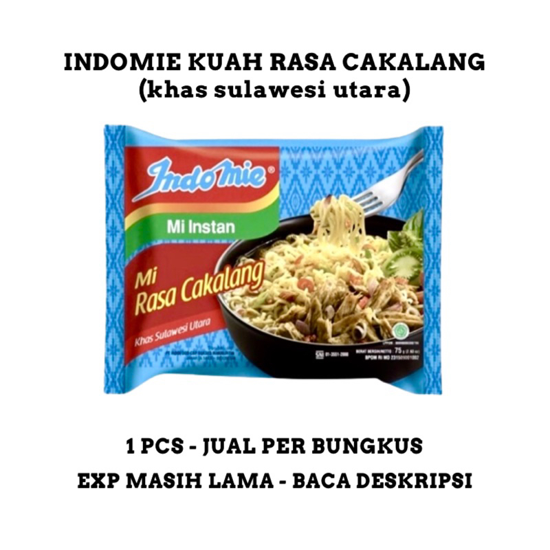 

Indomie Kuah Rasa Cakalang Khas Sulawesi Utara - 1 Paket isi 1pcs