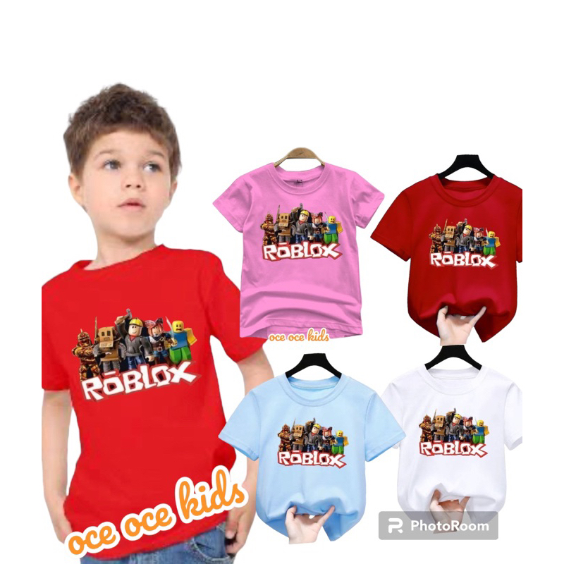( KAOS ANAK 2-10 TAHUN ) KAOS ANAK UNISEX GAME ROBLOX /BAJU ANAK LAKI LAKI /KAOS ANAK ROBLOX/ KAOS D