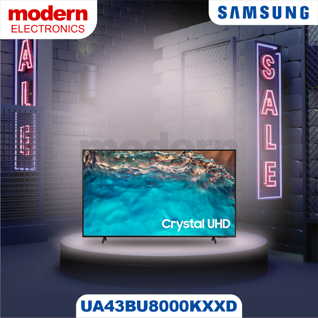 SAMSUNG LED SMART TV 4K 43 INCH | UA43BU8000 | 43BU8000 | UHD 4K