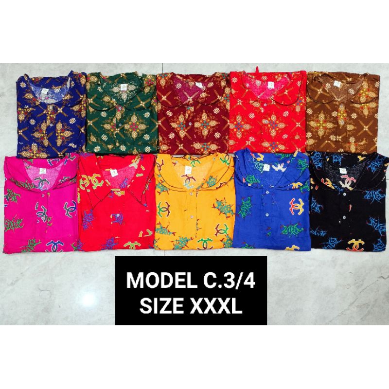 baju BATIK BAGAN Metta | SIZE XXXL celana 3/4 | MODEL CEWEK BATIK BAGANSIAPIAPI