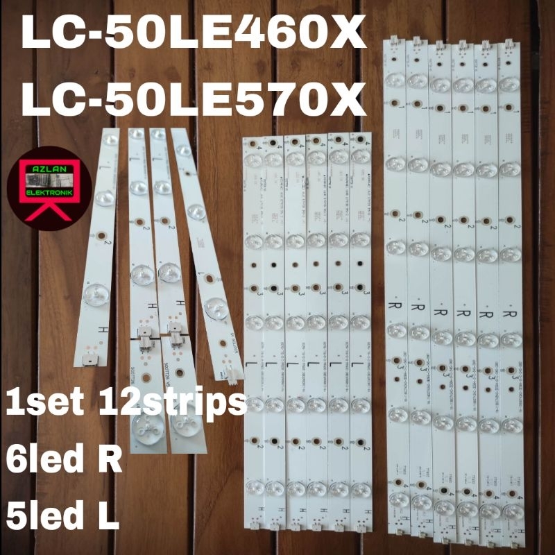 BACKLIGHT LED TV SHARP 50" LC-50LE460X 50LE570X 11LED(R.L) 3volt