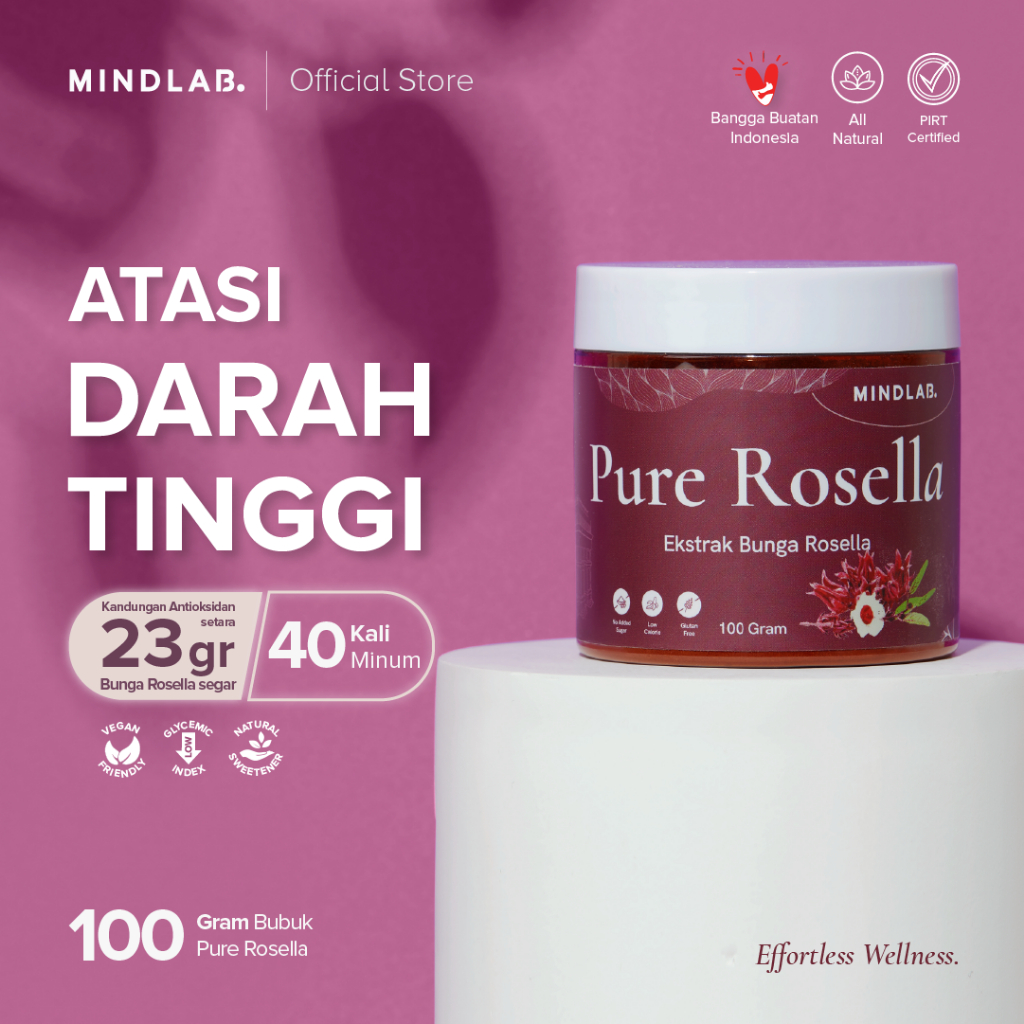 

Bubuk Bunga Rosella Ekstrak 100 Gram - Ekstrak Murni Rosella - MINDLAB