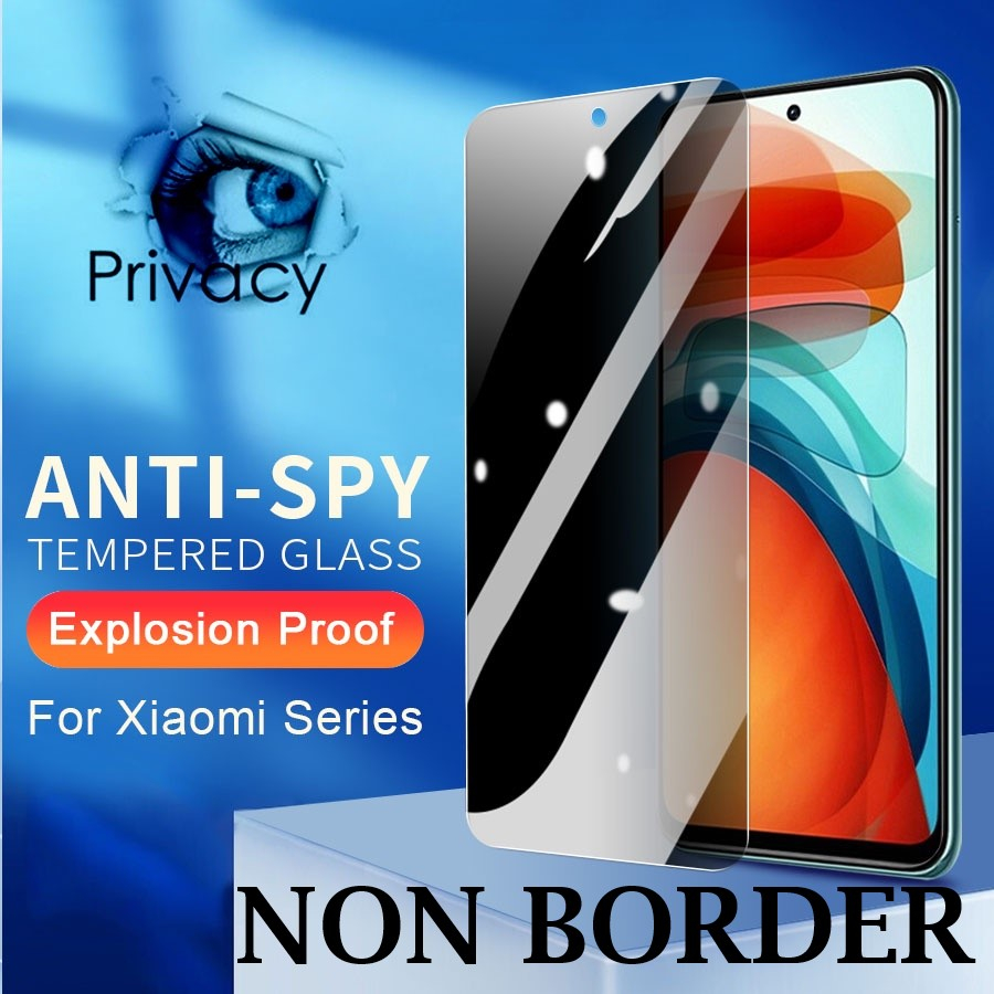 XIAOMI REDMI 8 REDMI 8A REDMI NOTE 7 9 REDMI NOTE 8 PRO TEMPERED GLASS Anti SPY PRIVACY HITAM INTIP
