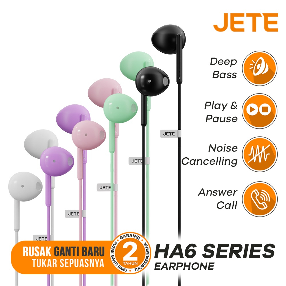 Headset JETE HA6 dan Mousepad JETE 01 ( Bundling )