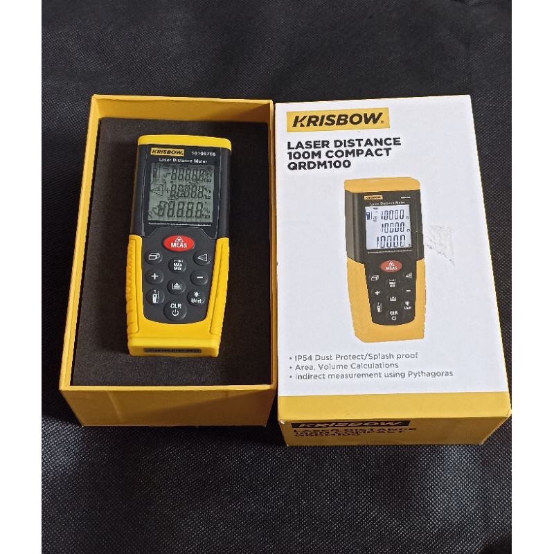 Meteran Laser Krisbow 100 meter compact