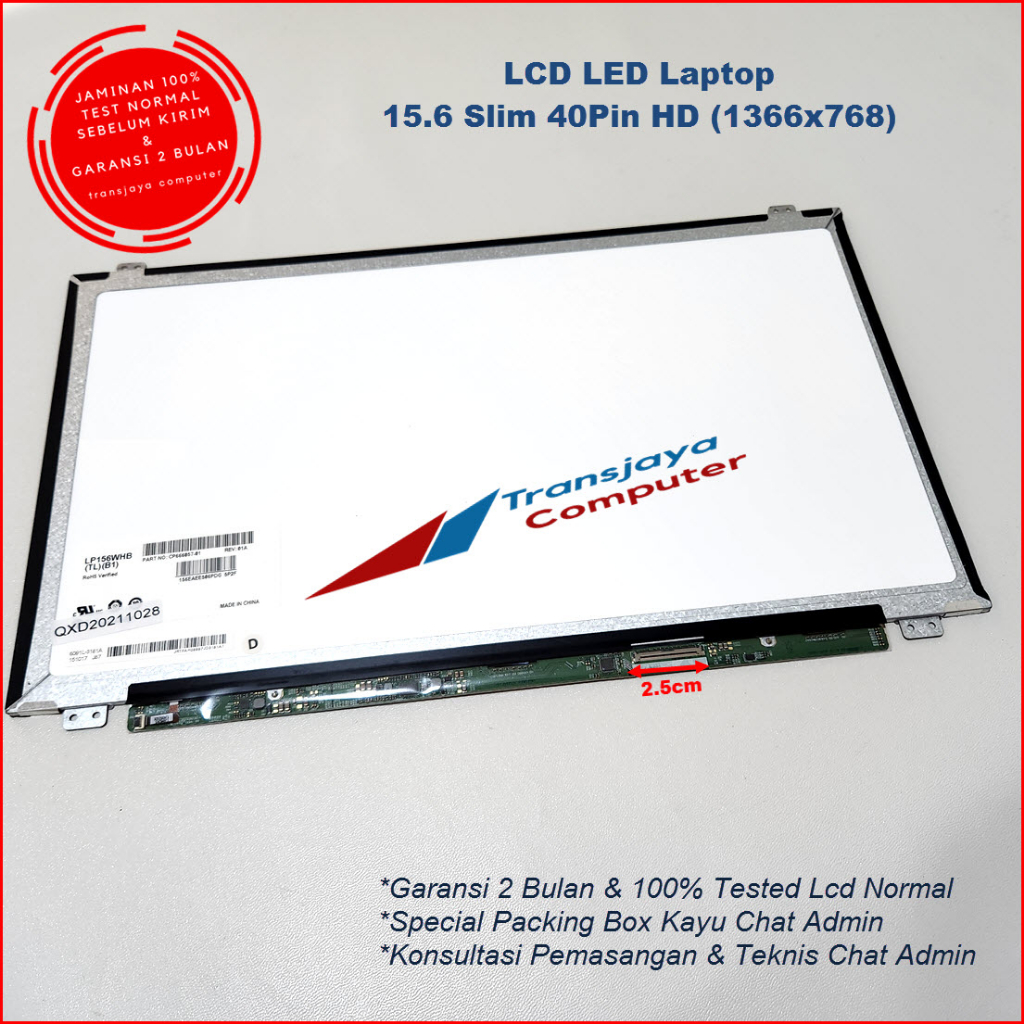 LED LCD Fujitsu AH 544 AH 544V LED 15.6 SLIM 40pin