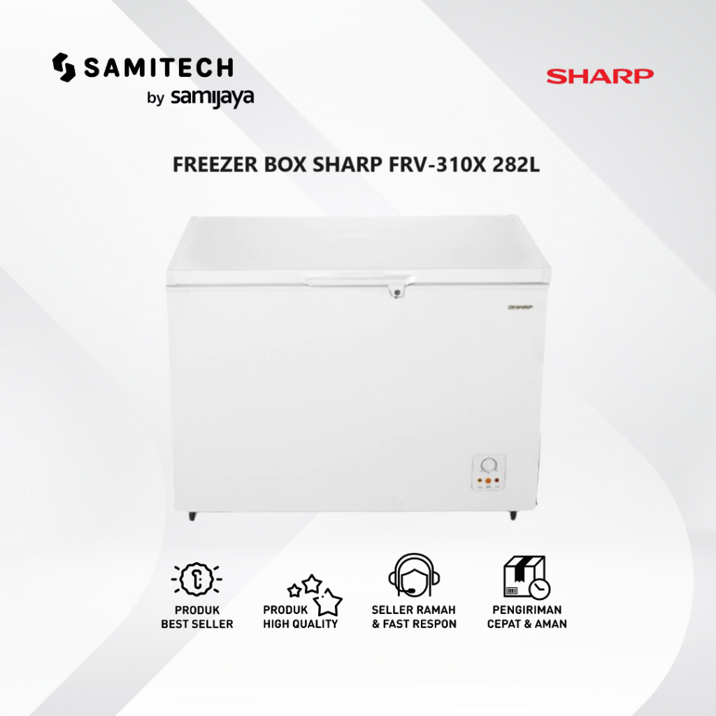 FREEZER BOX SHARP FRV-310X / FRV 310X / 310 LITER BERGARANSI