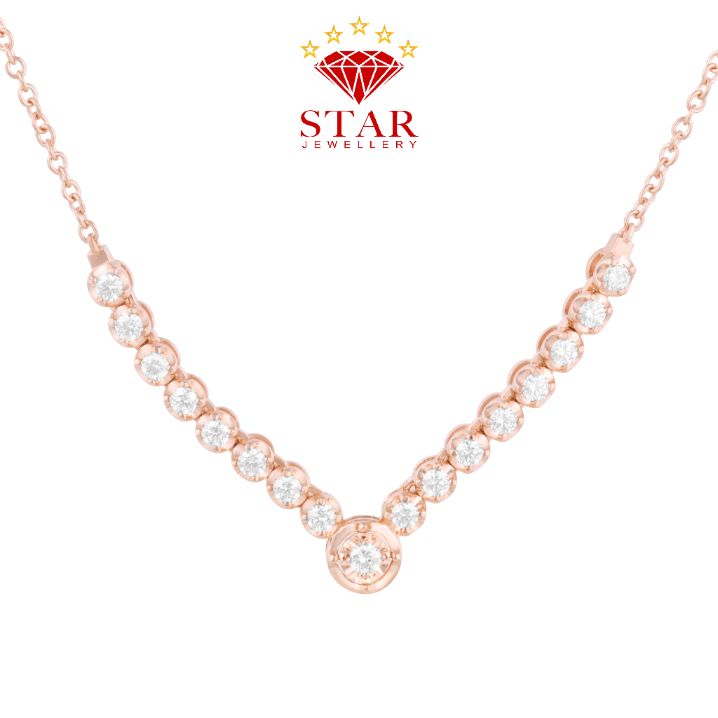 Kalung Berlian Listring Koye Berlian LPNK1409857 - Star Jewellery