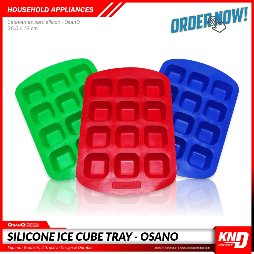 Cetakan Es Batu Bahan Karet - OsanO
