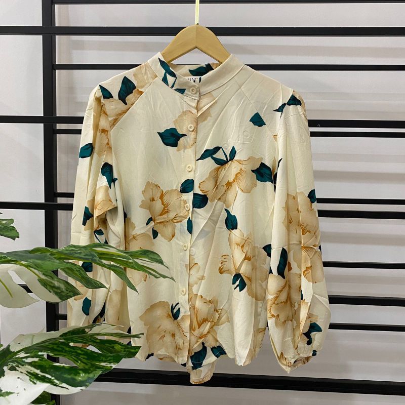 Blouse Import Bangkok Motif Bunga (1018)