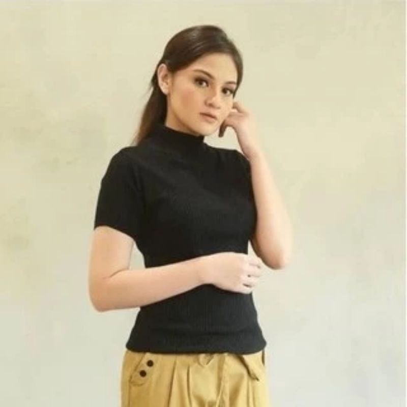 Manset Rib Lengan Pendek Wanita / Inner Rib Wanita