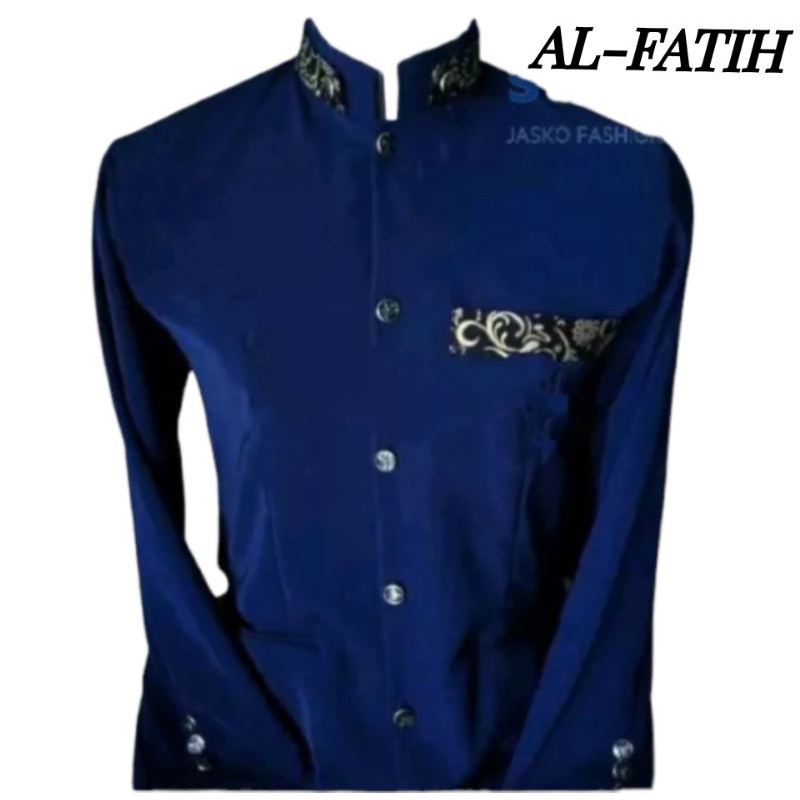 lop jasko batik baju jas koko kombinasi batik jas pria dewasa kain htwis halus dan tebal