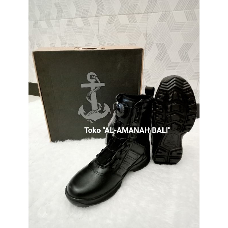 sepatu pdl tali putar bocorocco / navy jatah TNI AL TA 2023