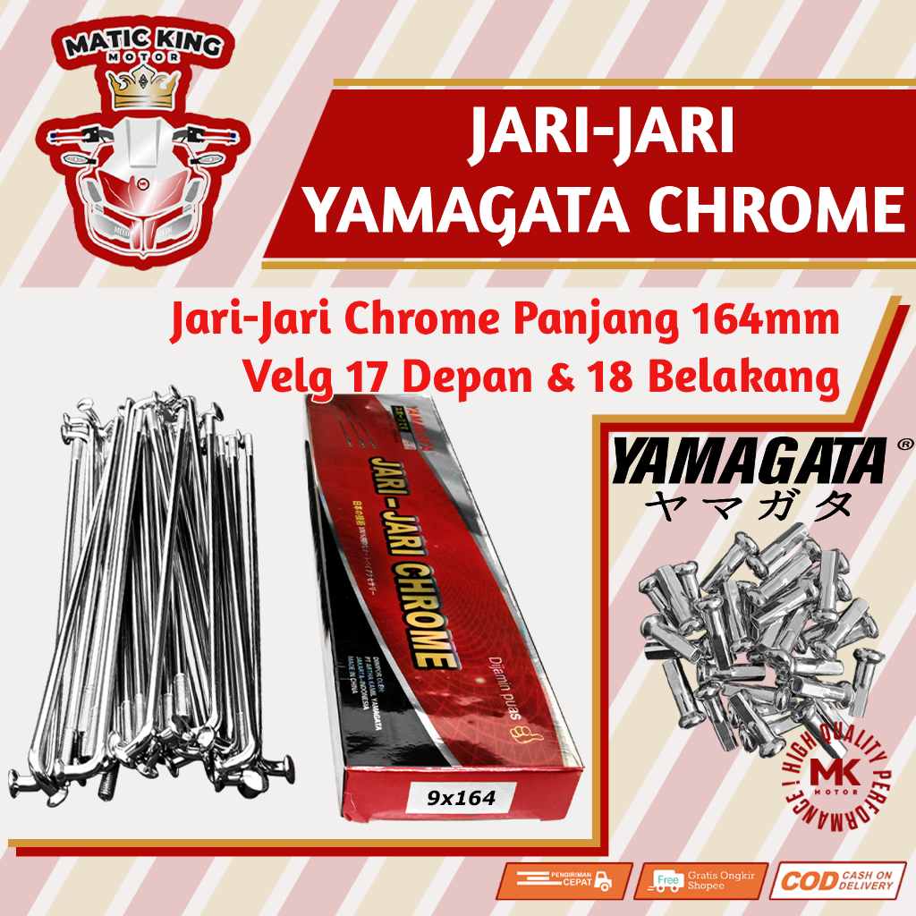 Jari Jari Ruji Ring Velg 17 18 ukuran 164 Yamaha Honda Mio Nmax Fino X-Ride Jupiter Z Vega R MX RX K